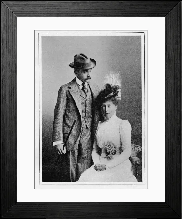 Framed Print : Princess Stephanie of Austria and Count Lonyay, c1903, (1903). Artist: Lambert Western & Son Framed Print : Princess Stephanie of Austria and Count Lonyay, c1903, (1903). Artist: Lambert Western & Son