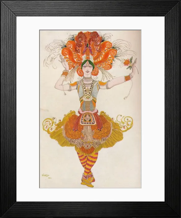 Framed Print : L Oiseau De Feu, 1922, (1923). Artist: Leon Bakst Framed Print : L Oiseau De Feu, 1922, (1923). Artist: Leon Bakst