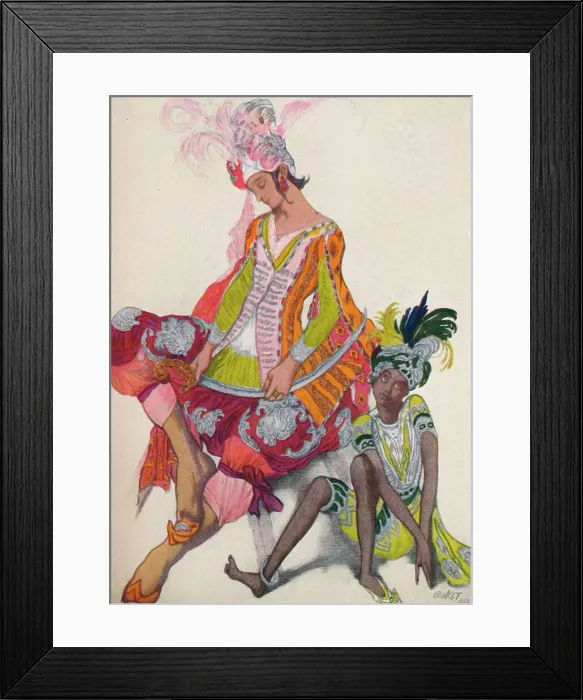 Framed Print : Prince Et Esclave Revant, 1922, (1923). Artist: Leon Bakst Framed Print : Prince Et Esclave Revant, 1922, (1923). Artist: Leon Bakst