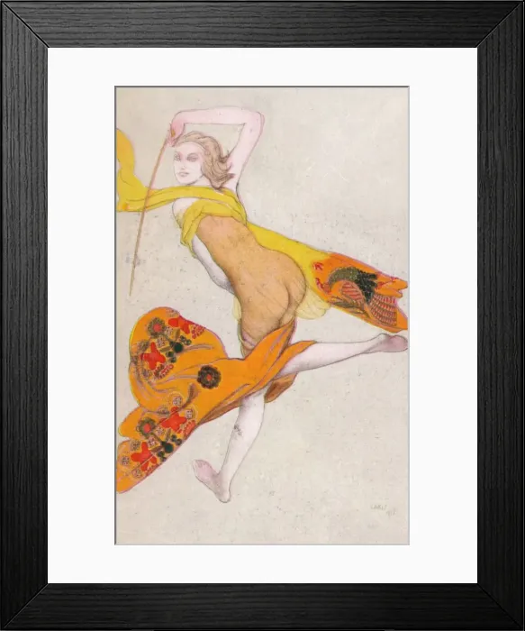 Framed Print : Une Esclave Dansante, 1922, (1923). Artist: Leon Bakst Framed Print : Une Esclave Dansante, 1922, (1923). Artist: Leon Bakst