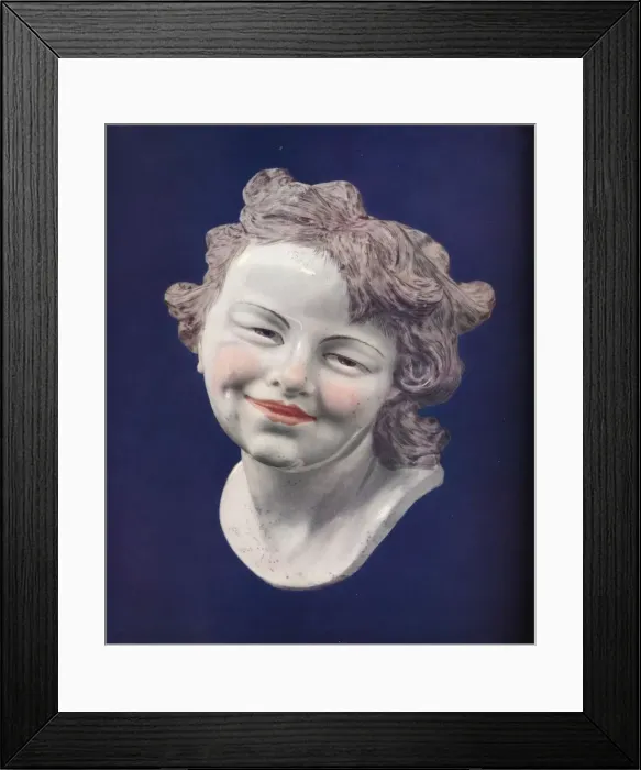Framed Print : Chelsea Porcelain Head, c1746. Artist: Louis Francois Roubiliac Framed Print : Chelsea Porcelain Head, c1746. Artist: Louis Francois Roubiliac