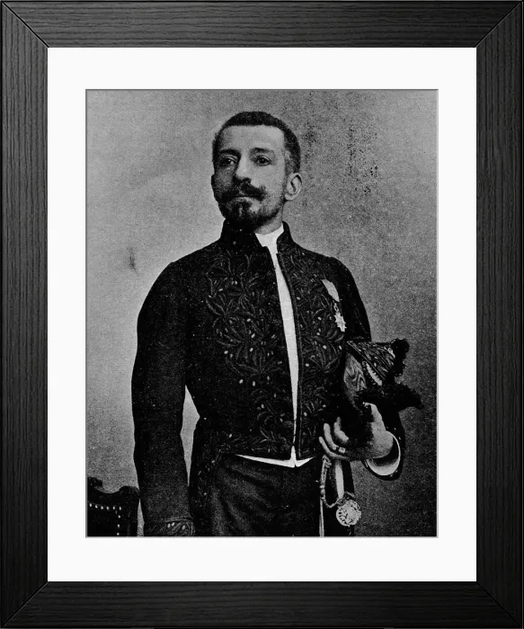 Framed Print : Pierre Loti in the uniform of a member of the Academie Francais, 1892, (1903). Artist: Louis Marie Julien Viaud Framed Print : Pierre Loti in the uniform of a member of the Academie Francais, 1892, (1903). Artist: Louis Marie Julien Viaud