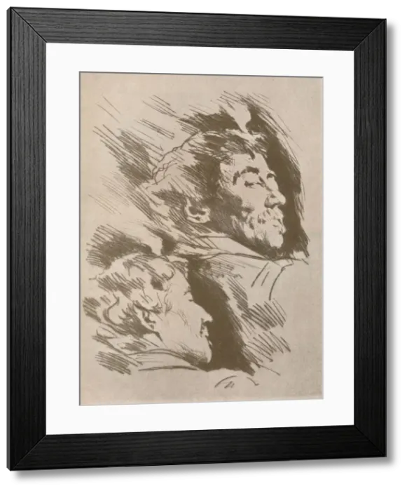 Framed Print : Portrait Studies, c1880, (1904). Artist: Mortimer L Menpes Framed Print : Portrait Studies, c1880, (1904). Artist: Mortimer L Menpes