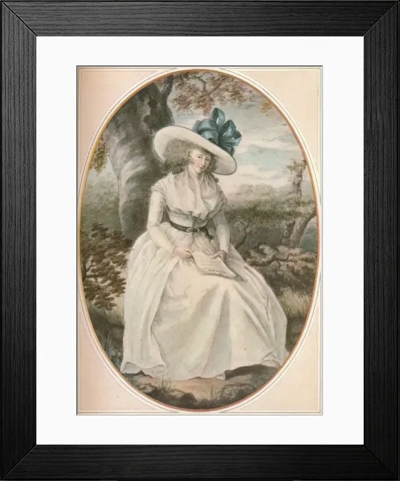 Framed Print : The Maid of Bath, c1769. Artist: Ozias Humphry Framed Print : The Maid of Bath, c1769. Artist: Ozias Humphry