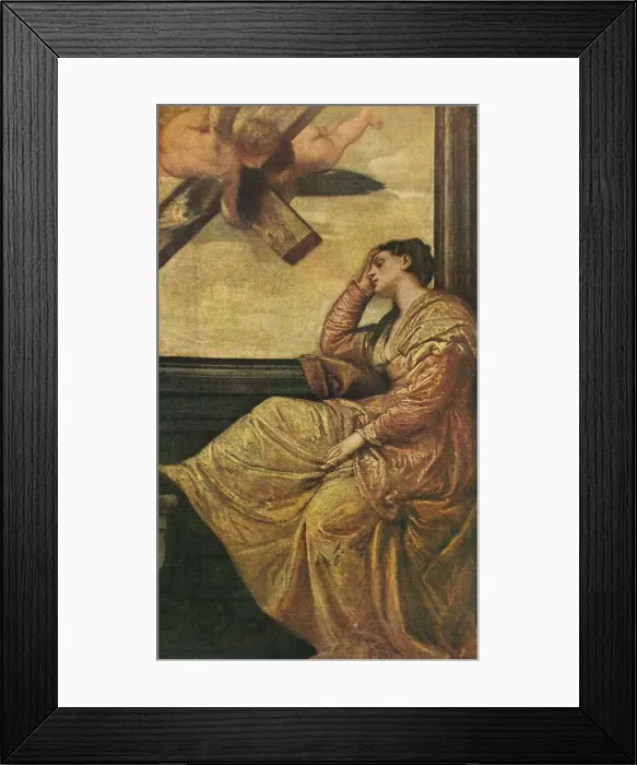 Framed Print : The Dream of Saint Helena, 1570, (1909). Artist: Paolo Veronese Framed Print : The Dream of Saint Helena, 1570, (1909). Artist: Paolo Veronese