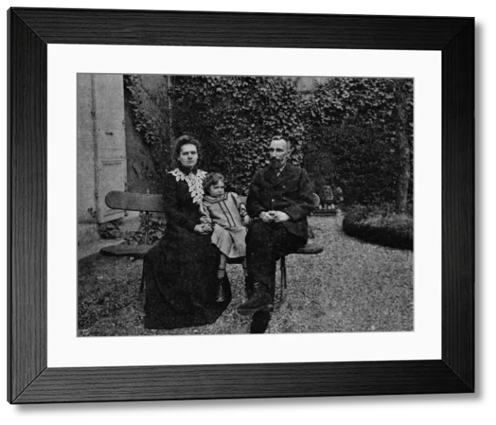 Framed Print : M. and Mme Curie in the garden of their Paris house, c1902, (1903). Artist: Paris Ellis Framed Print : M. and Mme Curie in the garden of their Paris house, c1902, (1903). Artist: Paris Ellis