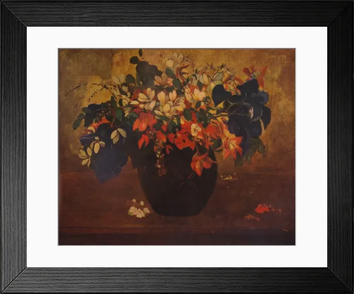 Framed Print : A Vase of Flowers, 1896, (1932). Artist: Paul Gauguin Framed Print : A Vase of Flowers, 1896, (1932). Artist: Paul Gauguin