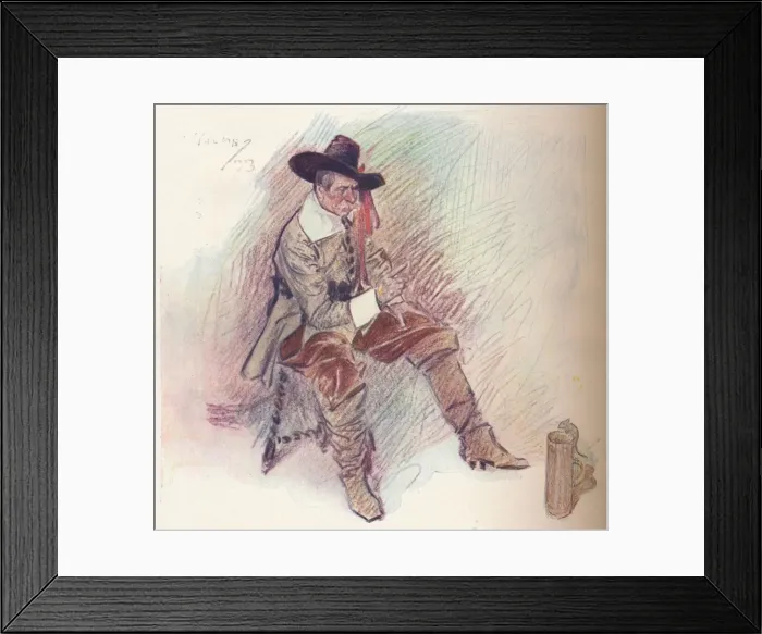 Framed Print : The Intruder, c1899, (1903). Artist: Philip William May Framed Print : The Intruder, c1899, (1903). Artist: Philip William May