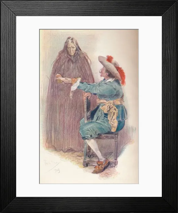 Framed Print : The Fortune-Teller, 1903, (1903). Artist: Philip William May Framed Print : The Fortune-Teller, 1903, (1903). Artist: Philip William May