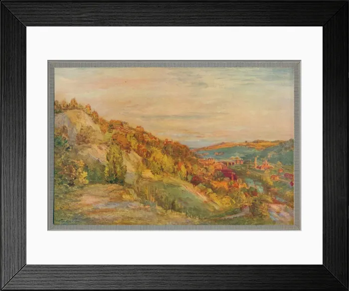 Framed Print : The red bridge, Ironbridge, 1910, (c1932). Artist: Philip Wilson Steer Framed Print : The red bridge, Ironbridge, 1910, (c1932). Artist: Philip Wilson Steer