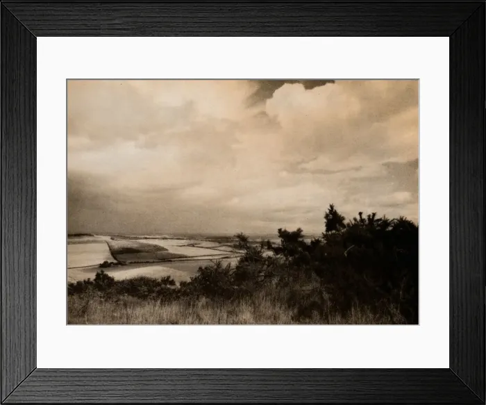 Framed Print : From the Downs above Streatey, Berks, c1927, (1927). Artist: Reginald Belfield Framed Print : From the Downs above Streatey, Berks, c1927, (1927). Artist: Reginald Belfield