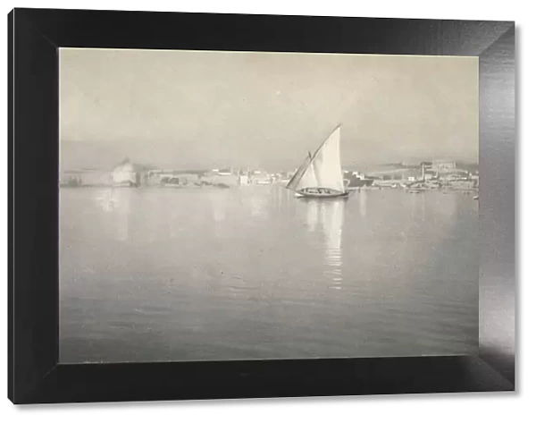 In the Harbour, Palma, Majorca, c1927, (1927). Artist: Reginald Belfield