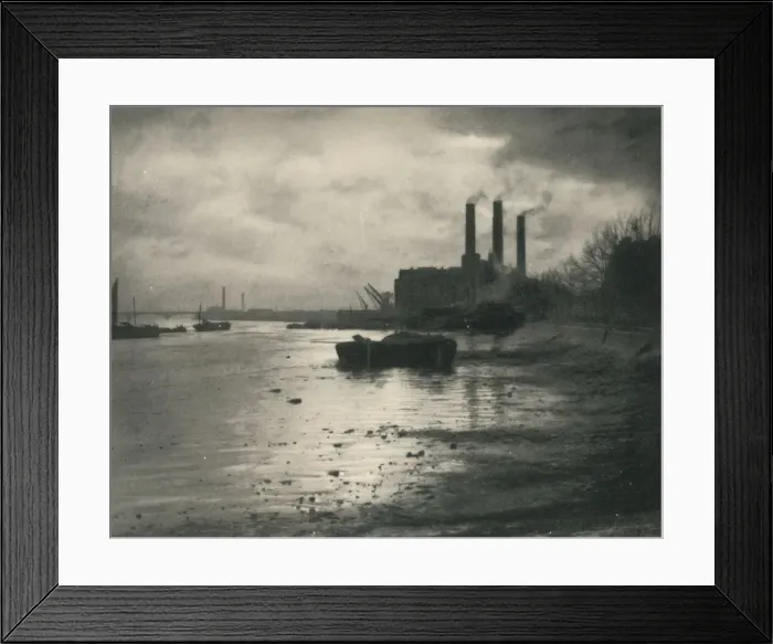Framed Print : Chelsea Power Station, c1927, (1927). Artist: Reginald Belfield Framed Print : Chelsea Power Station, c1927, (1927). Artist: Reginald Belfield