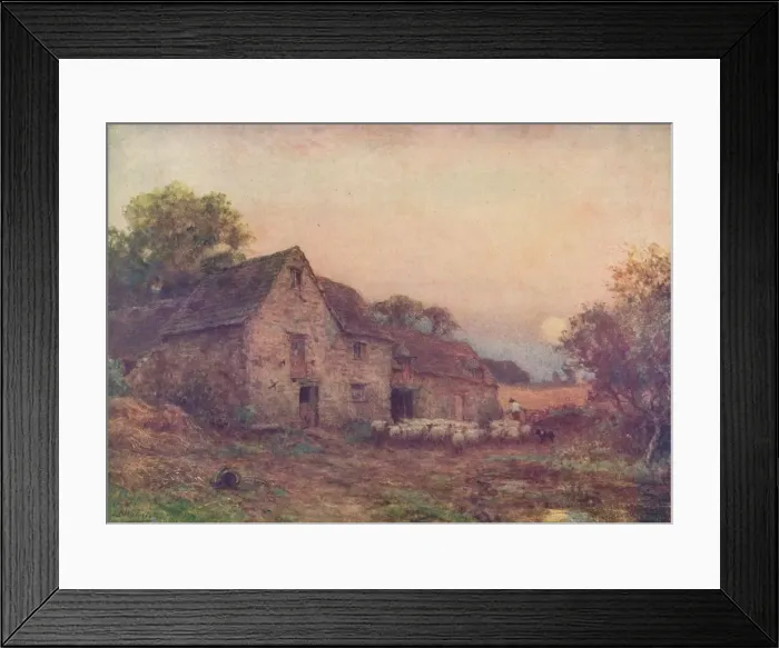 Framed Print : The Harvest Moon, c1897, (1914). Artist: Sir Ernest Albert Waterlow Framed Print : The Harvest Moon, c1897, (1914). Artist: Sir Ernest Albert Waterlow