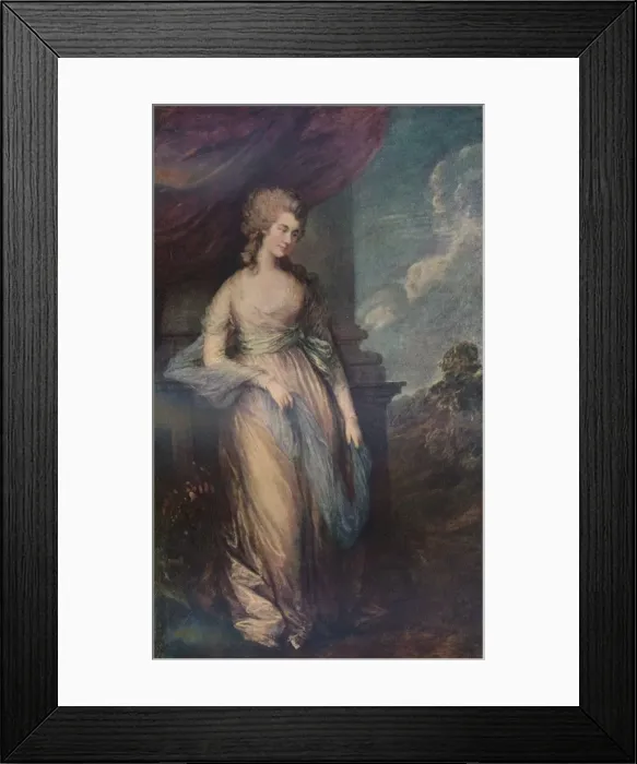 Framed Print : Georgiana, Duchess of Devonshire, 1783, (1911). Artist: Thomas Gainsborough Framed Print : Georgiana, Duchess of Devonshire, 1783, (1911). Artist: Thomas Gainsborough