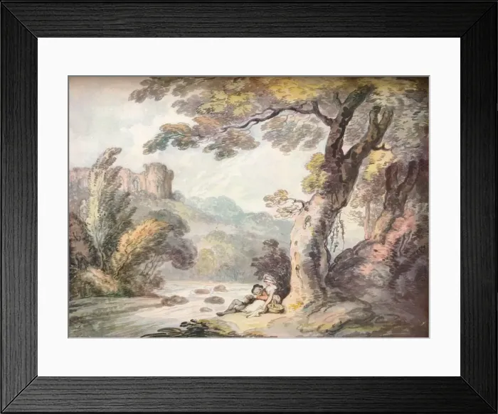 Framed Print : An Idyll, c1815. Artist: Thomas Rowlandson Framed Print : An Idyll, c1815. Artist: Thomas Rowlandson