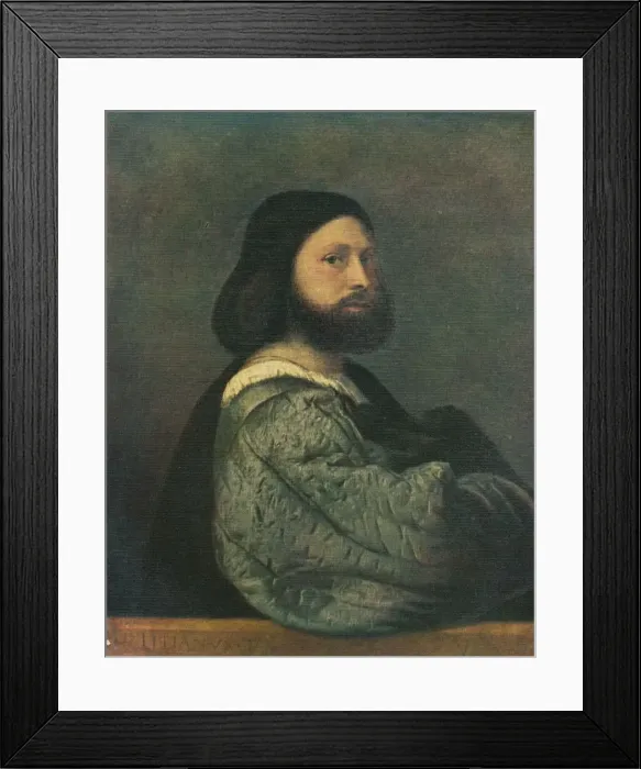 Framed Print : Portrait of Gerolamo Barbarigo, 1510, (1909). Artist: Titian Framed Print : Portrait of Gerolamo Barbarigo, 1510, (1909). Artist: Titian