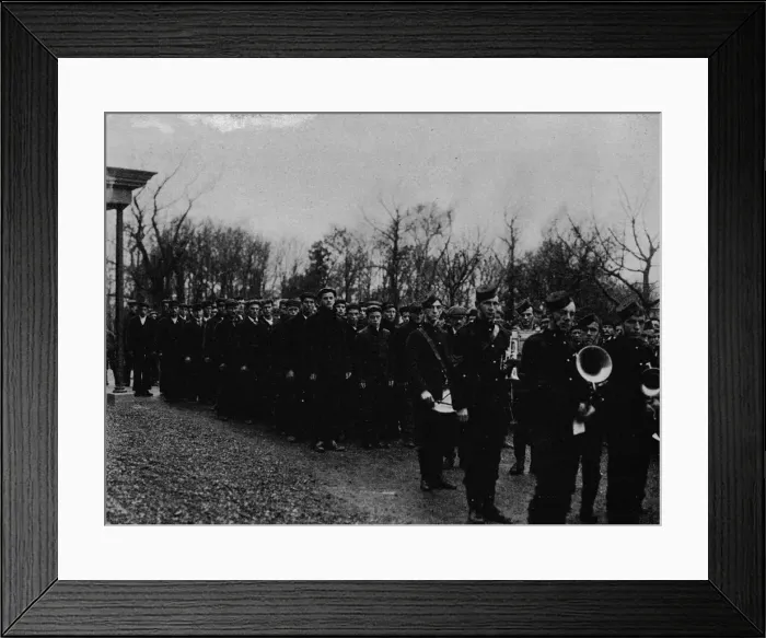 Framed Print : The Newfoundland Naval Reserve parading before the Governor at St. John s, c1902, (1903) Framed Print : The Newfoundland Naval Reserve parading before the Governor at St. John s, c1902, (1903)