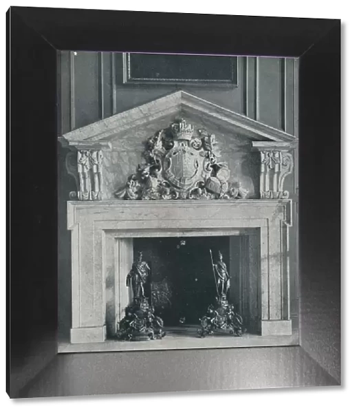 Carved Marble Chimneypiece by William Kent (1685-1748). In the Public Dining-Room at Hampton Court