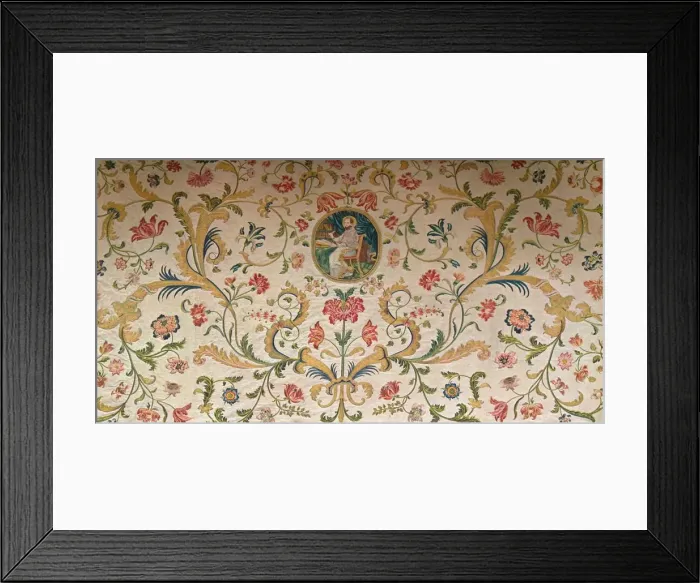 Framed Print : Italian Seventeenth Century Altar Cloth, c1660 Framed Print : Italian Seventeenth Century Altar Cloth, c1660