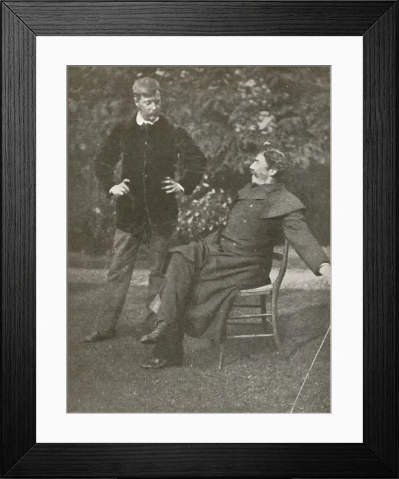 Framed Print : Whistler and Menpes, c1885, (1904) Framed Print : Whistler and Menpes, c1885, (1904)