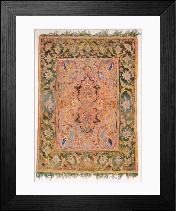Framed Print : A Polonaise Rug from Persia, c1630, (1923) Framed Print : A Polonaise Rug from Persia, c1630, (1923)
