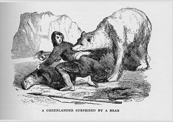 A Greenlander Surprised by a Bear, c1927, (1928)