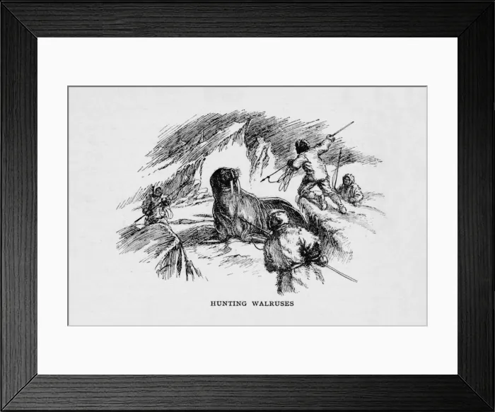 Framed Print : Hunting Walruses, c1927, (1928) Framed Print : Hunting Walruses, c1927, (1928)