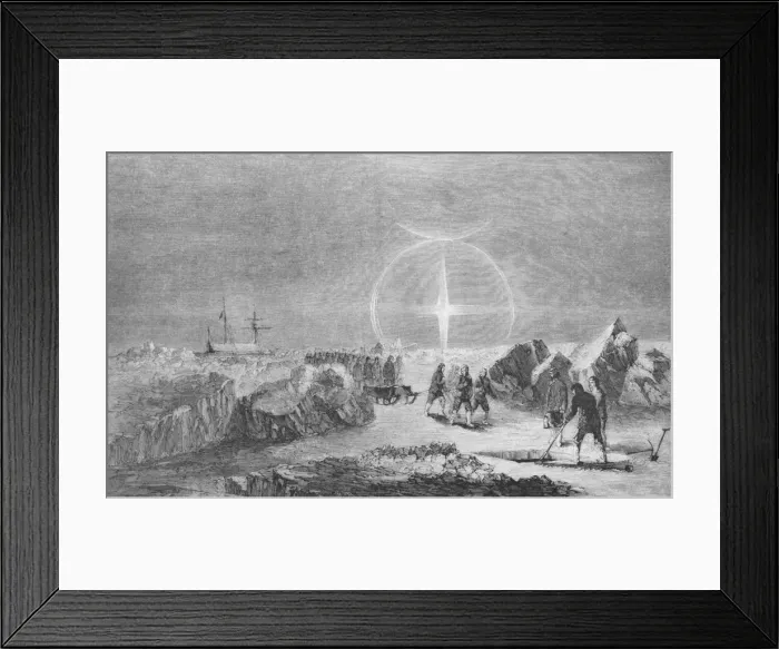 Framed Print : Burial of a Member of the M cLintock Expedition, c1859, (1928) Framed Print : Burial of a Member of the M cLintock Expedition, c1859, (1928)