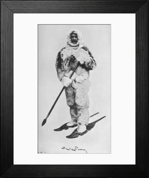 Framed Print : Peary in Arctic Outfit, 1910, (1928) Framed Print : Peary in Arctic Outfit, 1910, (1928)