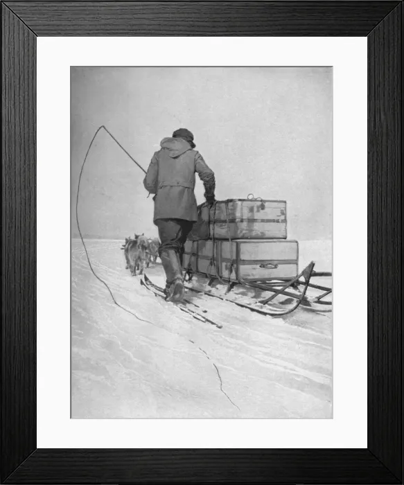 Framed Print : Amundsens Polar Transport, 1911, (1928) Framed Print : Amundsens Polar Transport, 1911, (1928)