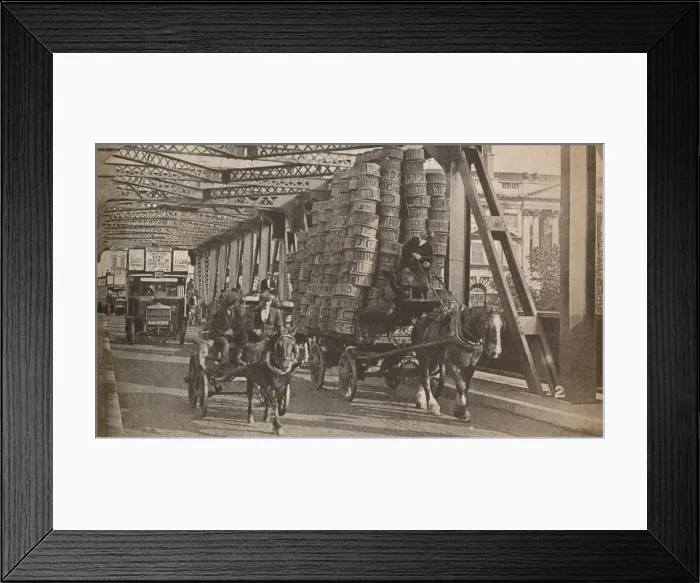 Framed Print : The Temporary Bridge, c1925, (1935) Framed Print : The Temporary Bridge, c1925, (1935)