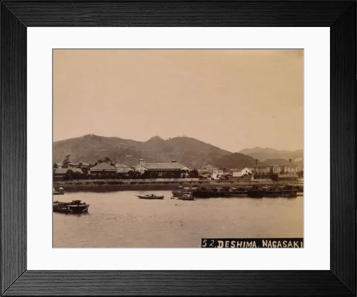 Framed Print : Deshima, Nagasaki, c1890-1900 Framed Print : Deshima, Nagasaki, c1890-1900