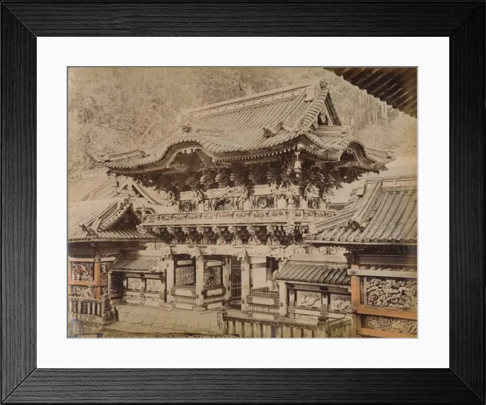Framed Print : View of Yomeimon Gate - Shinto Temple Nikko, c1890-1900 Framed Print : View of Yomeimon Gate - Shinto Temple Nikko, c1890-1900