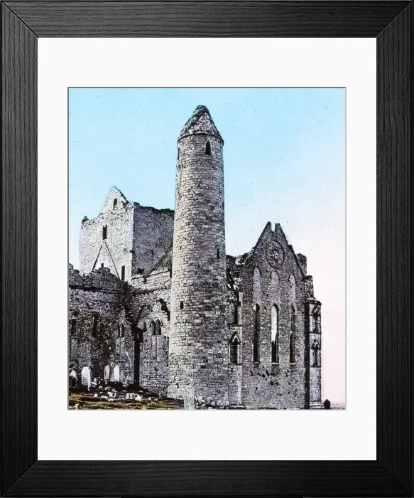 Framed Print : Ruins on the Rock of Cashel Co. Tipperary, c1910