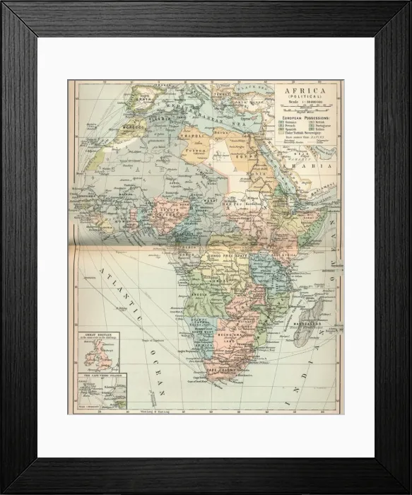 Framed Print : Africa (Political), c1902, (1903) Framed Print : Africa (Political), c1902, (1903)