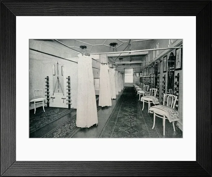 Framed Print : One of the Spacious Exercise Halls, c1898 Framed Print : One of the Spacious Exercise Halls, c1898
