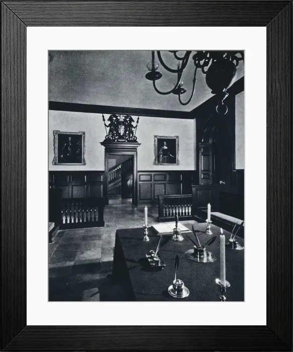 Framed Print : The Assembly Room of the House of Burgesses, c1938 Framed Print : The Assembly Room of the House of Burgesses, c1938