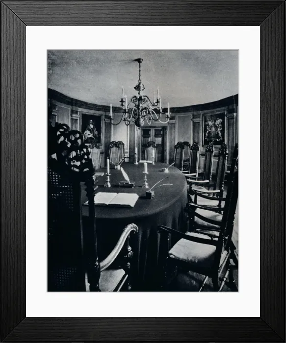 Framed Print : The Room in the Capitol Where The Executive Council Assembled, c1938 Framed Print : The Room in the Capitol Where The Executive Council Assembled, c1938