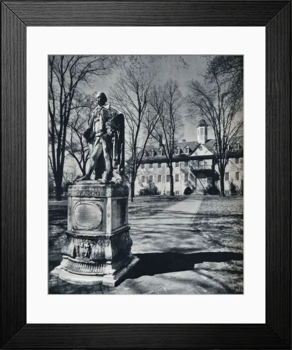 Framed Print : The College of William and Mary, c1938 Framed Print : The College of William and Mary, c1938