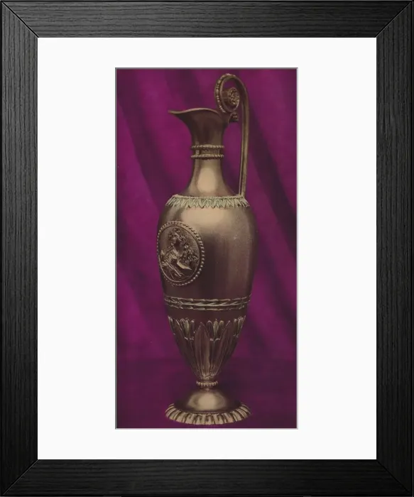 Framed Print : A 20-Carat Gold Ampulla or Anointing Vessel with Effigy of the Magdalen, 1803 Framed Print : A 20-Carat Gold Ampulla or Anointing Vessel with Effigy of the Magdalen, 1803