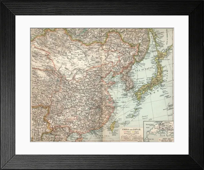 Framed Print : China and Japan, c1903, (1904) Framed Print : China and Japan, c1903, (1904)