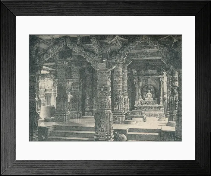 Framed Print : The Interior of a Jain Temple at Mount Abu in Rajputana, c1903, (1904) Framed Print : The Interior of a Jain Temple at Mount Abu in Rajputana, c1903, (1904)