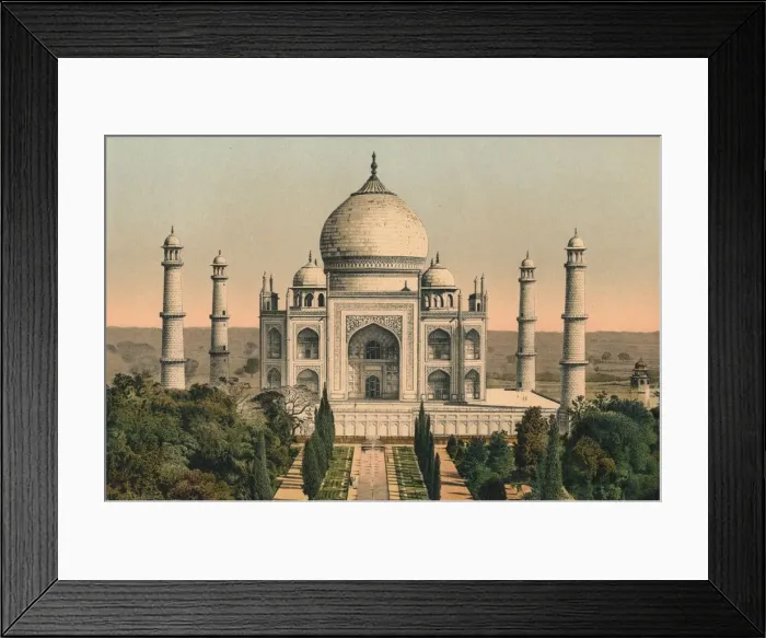 Framed Print : The Taj Mahal at Agra, c1895, (1904) Framed Print : The Taj Mahal at Agra, c1895, (1904)
