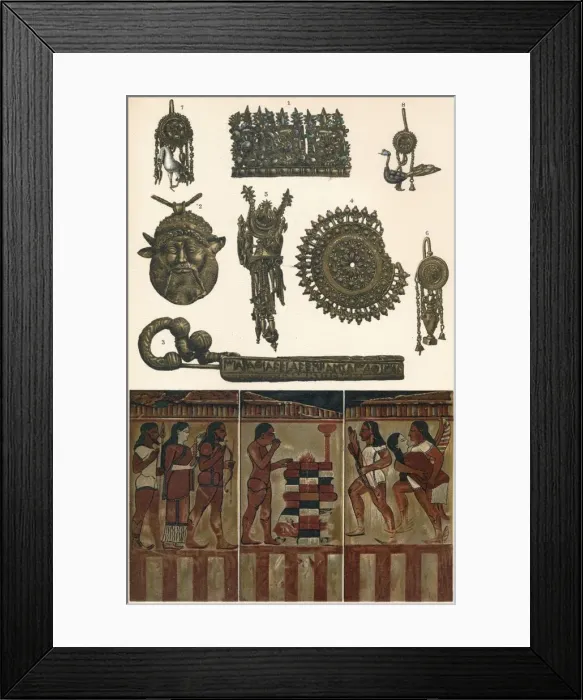 Framed Print : Etruscan Antiquities from Clusium, Vulsinii, Vulci and Caere, 500 BC, (1902) Framed Print : Etruscan Antiquities from Clusium, Vulsinii, Vulci and Caere, 500 BC, (1902)