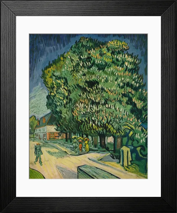 Framed Print : Chestnut Trees in Blossom, 1890. Artist: Vincent van Gogh Framed Print : Chestnut Trees in Blossom, 1890. Artist: Vincent van Gogh