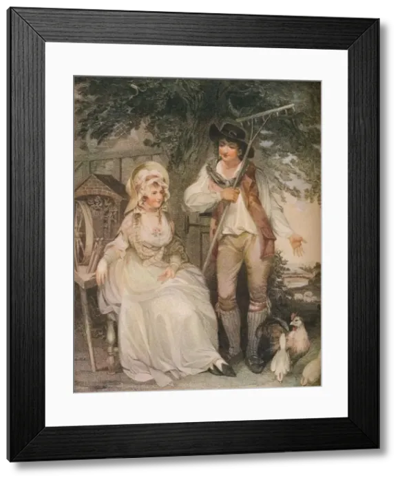 Framed Print : The Farmyard, c1797. Artist: William Nutter Framed Print : The Farmyard, c1797. Artist: William Nutter