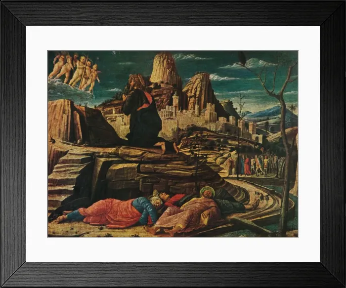 Framed Print : The Agony in the Garden, c1458, (1909). Artist: Andrea Mantegna Framed Print : The Agony in the Garden, c1458, (1909). Artist: Andrea Mantegna