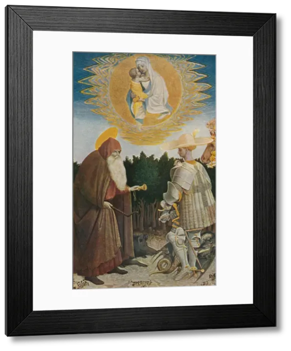 Framed Print : The Virgin and Child with Saints, 1435, (1909). Artist: Pisanello Framed Print : The Virgin and Child with Saints, 1435, (1909). Artist: Pisanello