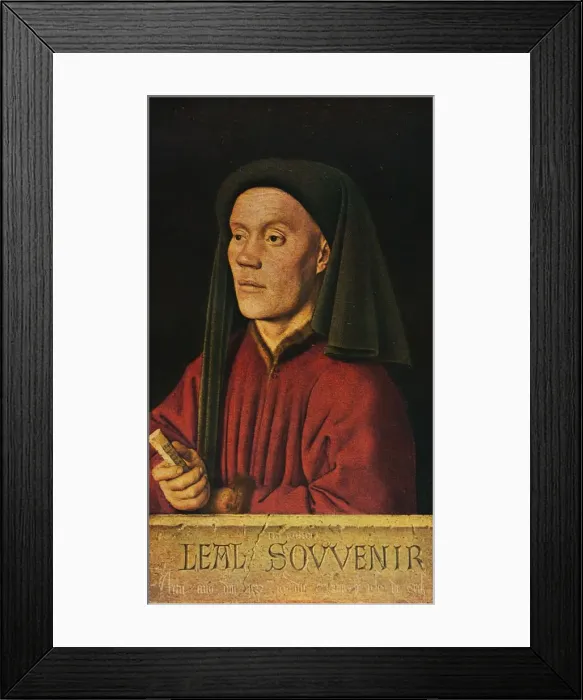 Framed Print : Portrait of a Man ( Leal Souvenir ), 1432, (1909). Artist: Jan van Eyck Framed Print : Portrait of a Man ( Leal Souvenir ), 1432, (1909). Artist: Jan van Eyck